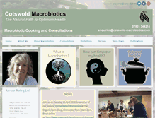 Tablet Screenshot of cotswold-macrobiotics.com